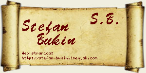 Stefan Bukin vizit kartica